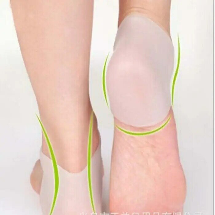 2ประเภทโปร่งใสซิลิโคนให้ความชุ่มชื้นเจลส้นถุงเท้า Cracked มือ/เท้า Skin Care สนับสนุน Protector ถุงเท้า Peds