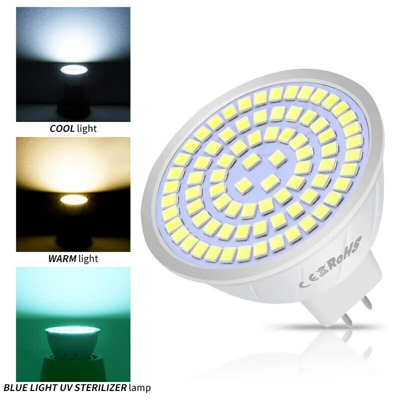 220V GU10 LED Bulb E27 Spotlight MR16 Lamp GU5.3 Light Bulb Germicidal UV Lamp Sterilizer B22 bombillas led E14 gu 10 5W 7W 9W