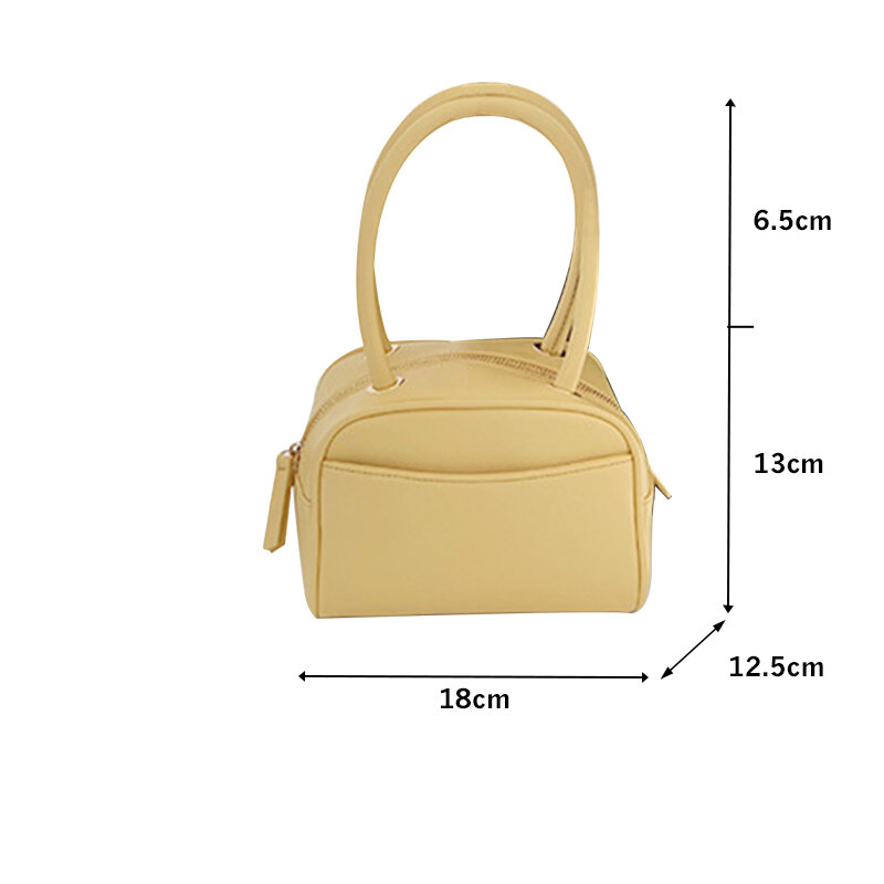 2021 New Fashion Women Small Saddle Bags Female Japan Style Trendy Mini Simple Leisure Handbags Leather Zipper Flap Bucket Bags