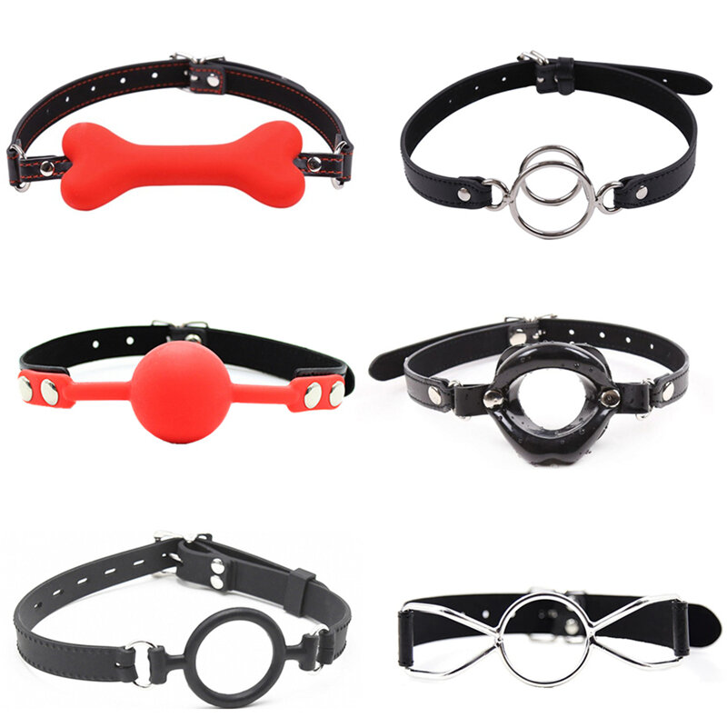 Sex Adult Sex Toys Silicone Gag Ball BDSM Bondage Restraints Sex Ball Harness Strap Gag Sex Toy for Women Exotic Accessories