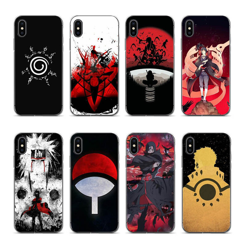 Naruto Shippuden Uchiha Itachi Clan Silikon Telefon Fall Coque Abdeckung Für iPhone 7 7plus 8 8plus X XS XR max 55s 6 6S 6plus 11 pro