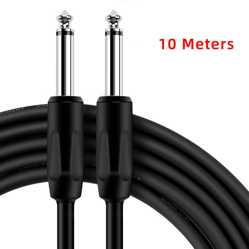 Cabo de redução de ruído kirlin ixc series, cabo de conexão áudio macho-macho de 6.5mm, adequado para conexão de vários instrumentos musicais