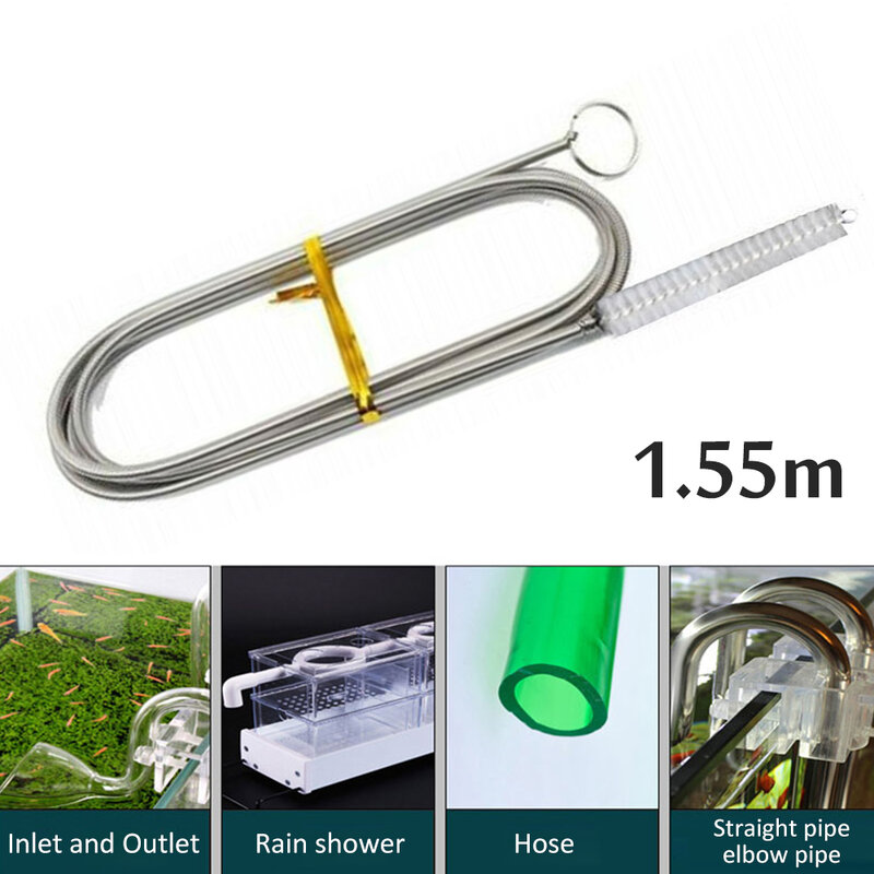 155cm Long Flexible Refrigerator Scrub Sink Brush Water Dredging Tool Cleaning The Water Tubing Curved Tubes Hose Cleaning Brush