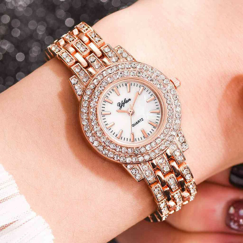 Reloj Mujer Frauen Uhren Luxus Neue Casual Quarz Damen Uhr Stahl Uhr Quarz Rose Gold Armbanduhr Für Frauen Uhr Geschenk * EIN