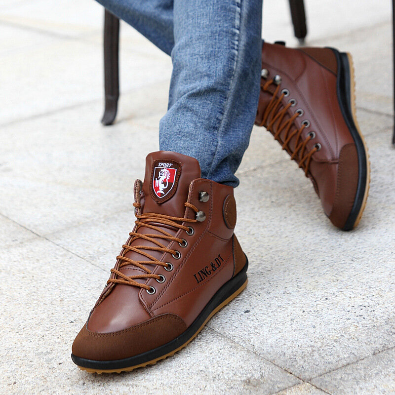 Sapato masculino oxford, calçado casual estilo britânico de couro com cadarço para outono e inverno xx9816sa