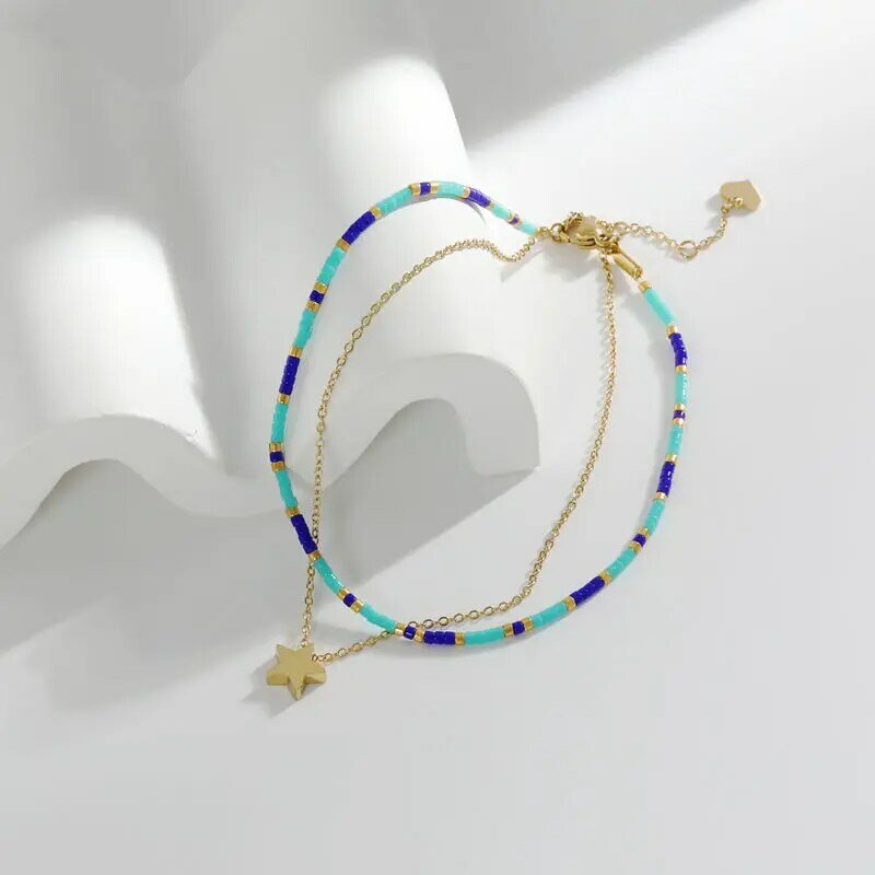 Bracelets de cheville en acier inoxydable, accessoires Style Boho, chaîne, cadeaux pour femmes, bijoux à la mode, été 2021