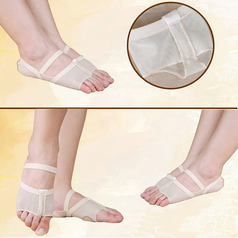 USHINE Professional full foot pad training fitness belly ballet dancing ballet yoga dance socks shoes woman