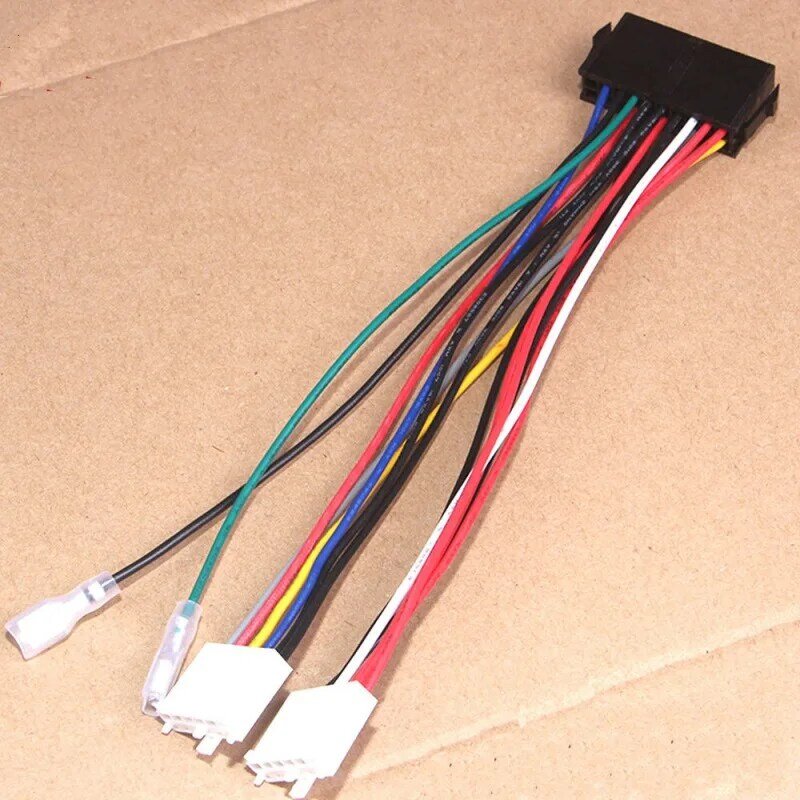 20Pin ATX to 2-Port 6Pin AT PSU Converter Power Cable Cord 20cm for 286 386 486 586 Old Computer