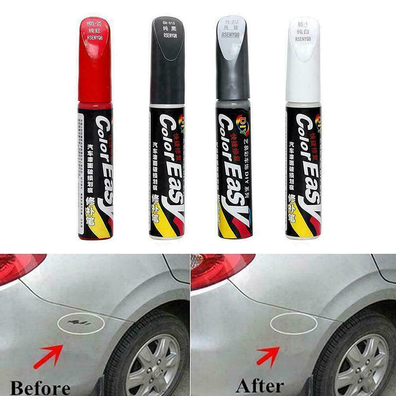 4 colores Reparación de rayaduras de coche herramientas agente pintura arreglar Auto cuidado rasguño removedor de pintura especial pluma accesorios de coche pegatinas primaria