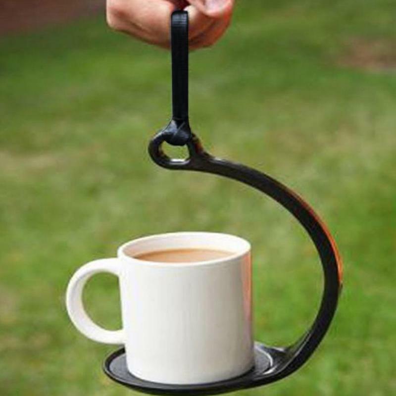 Suporte de copo anti-derramamento copo de chá de café para evitar dumping com alça suporte de copo abs material barra restaurante festa utilitário ferramenta