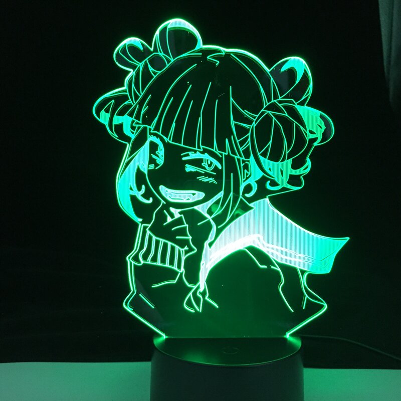 Himiko Toga Nieuwste Mijn Hero Academia 3D Anime Lamp Boku Geen Hero Academia Cross Mijn Lichaam Nachtverlichting Voor Slaapkamer decoratie
