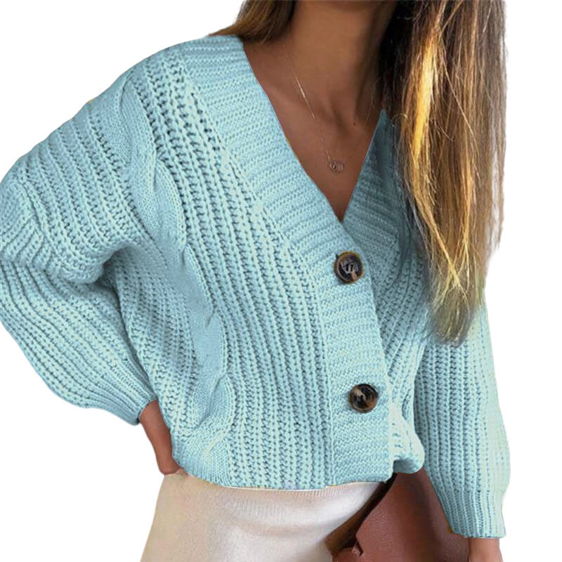 Женский кашемировый свитер с длинным рукавом и V-образным вырезом