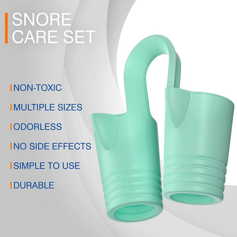 Dispositif Anti-ronflement, dilatateur Nasal souple et réutilisable pour le soulagement du nez, meilleur sommeil, arrêt du ronflement, pince-nez
