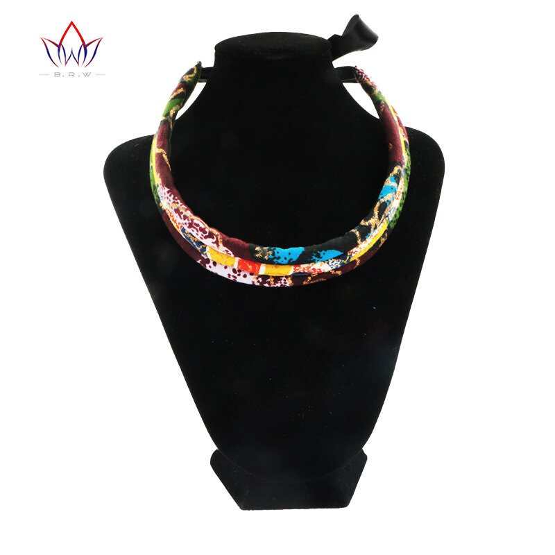 Collar de algodón para mujer africana, joyería hecha a mano, accesorios africanos, WYA31, 2021