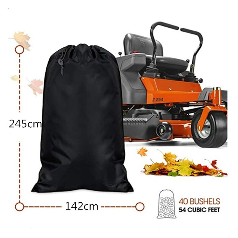 Foldable Lawn Tractor Riding Mower Leaf Storage Bag Cleaning Waste Pouch Leaf storage bag garden cleaning garbage disposal bag