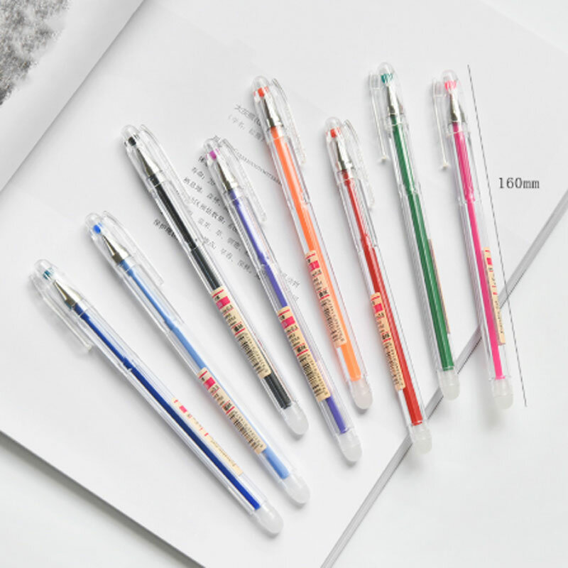 8 ชิ้น/เซ็ต 0.5 มม.ปากกาErasableสีสันสดใส 8 สีErasableสร้างสรรค์เจลปากกาเครื่องมือเครื่องมือการเขียนโรงเ...