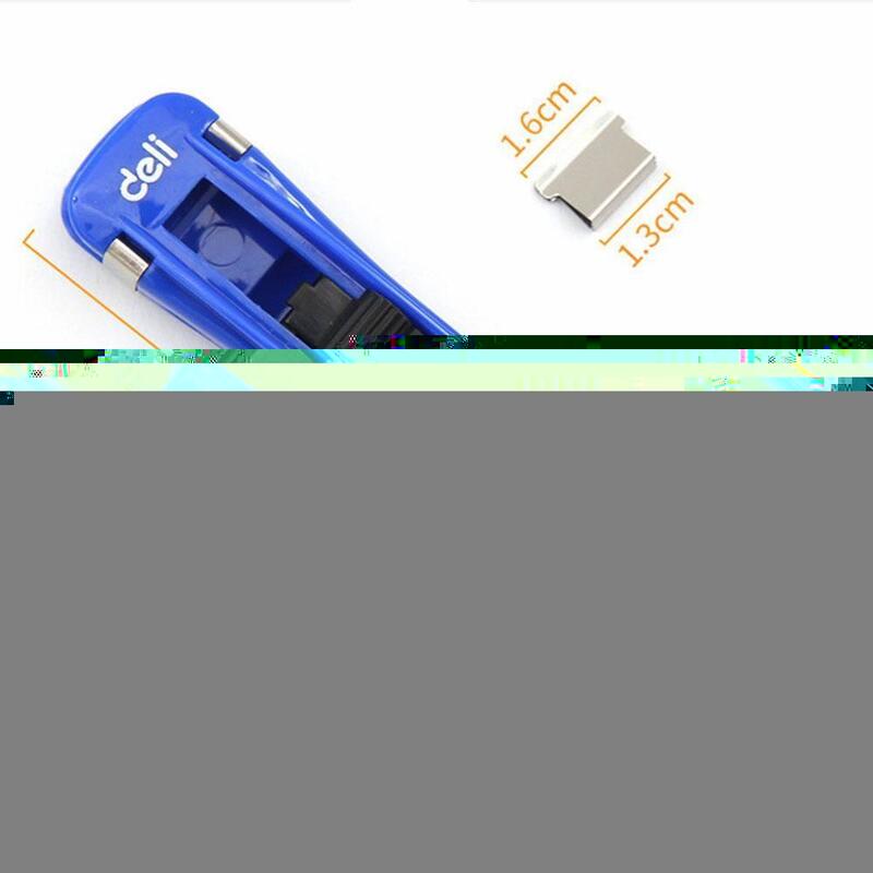 Mini Clip di carta in metallo ricariche di Clip blu macchina per Clip di grande capacità forniture per ufficio cartella scuola senza carta S7T5 rilegatura S9B9