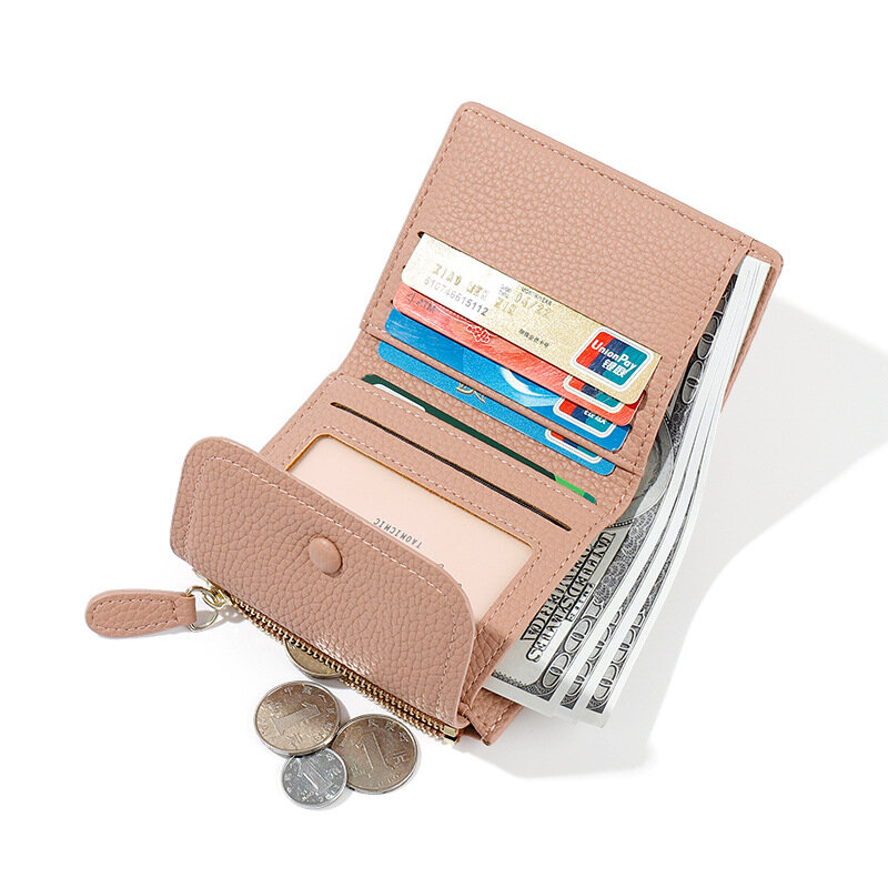 Small Pu Leather Women Wallet Mini Lady Coin Purse Pocket Yellow Female Wallet Girl Money Clip Brand Small Women Wallets Purse