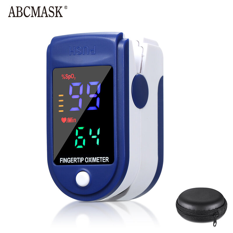 Finger Oximeter Health Care Oxygen Saturation Monitor Blood Oxygen Saturation Meter Finger SPO2 PR Heart Rate Monitor Health Car