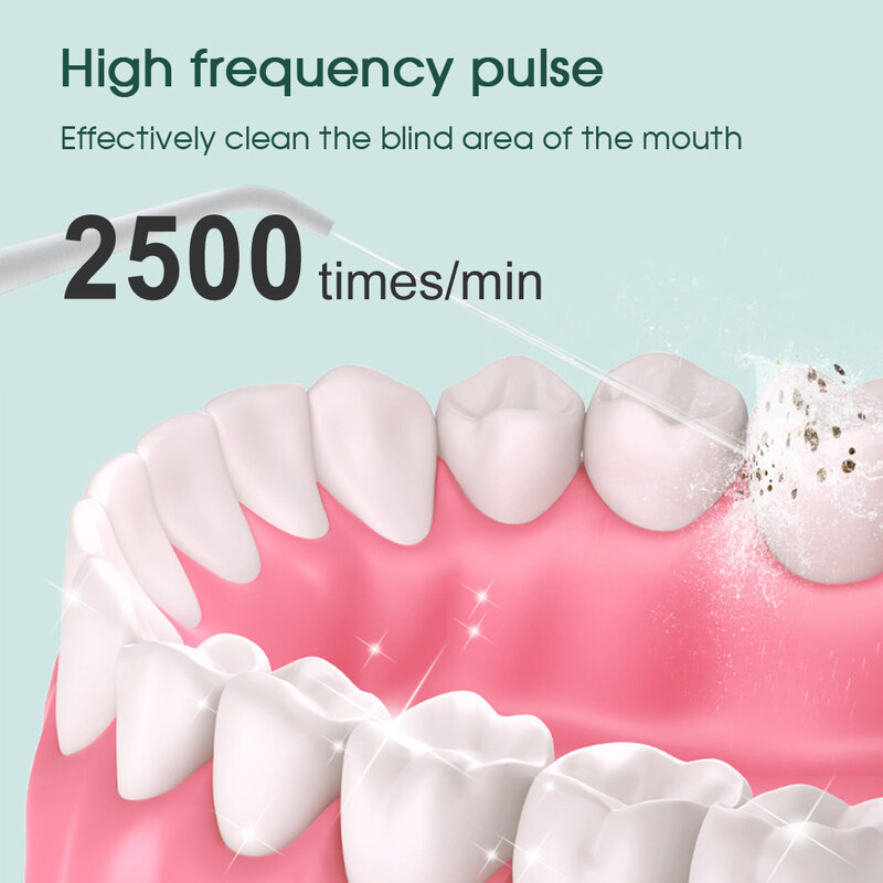 Boi 280ml usb recarregável ipx7 à prova dsmart água inteligente portátil irrigador oral 3 modos dental linha de água mais limpa para dentes
