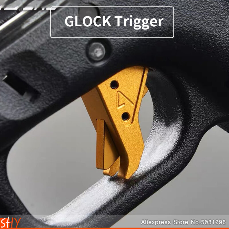 Glock akcesoria części CNC agencja metalowa ramiona wyzwalacz dla Airsoft GBB żel Blaster Kublai P1 P1S P3 Glock G17 G19 GEN 1 2 3 4