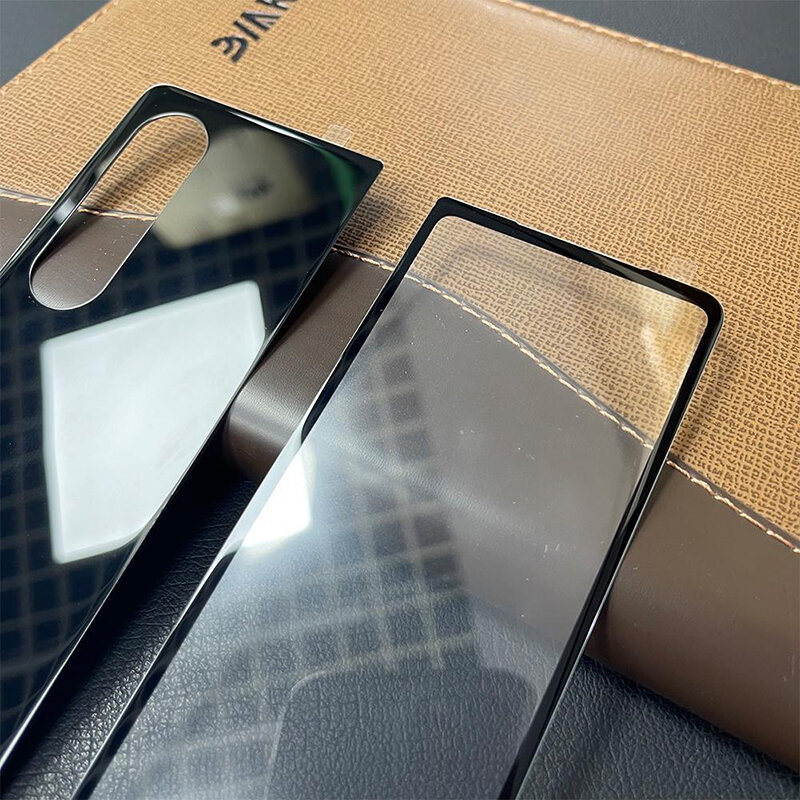 Para Samsung Galaxy plegado Z 3 Protector de pantalla de cristal templado 3D frente de seda de vuelta de la Lente de la cámara de película para Samsung Galaxy Z Fold3