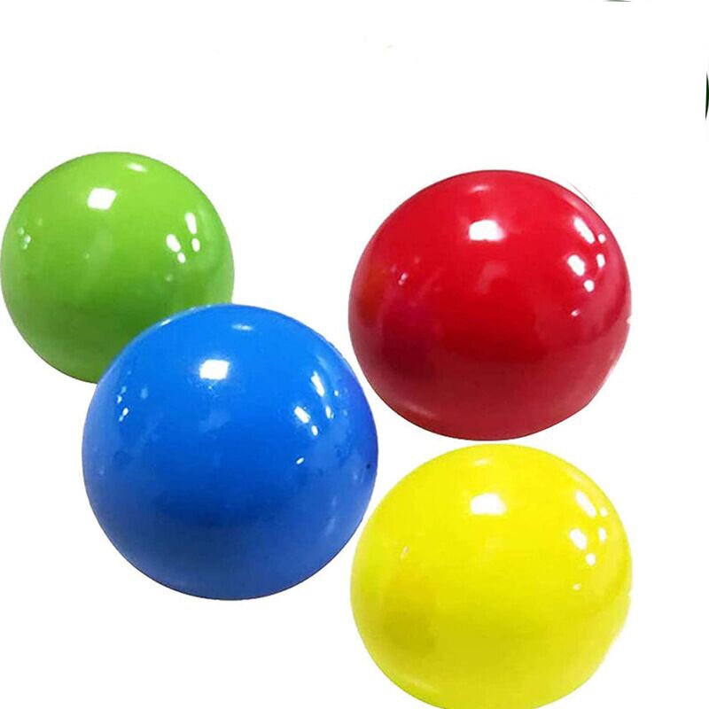 4Pcs Globbles Fidget ของเล่น,Sticky Balls,บรรเทาความเครียด Sticky เป้าหมายลูก,ของขวัญเด็กและผู้ใหญ่