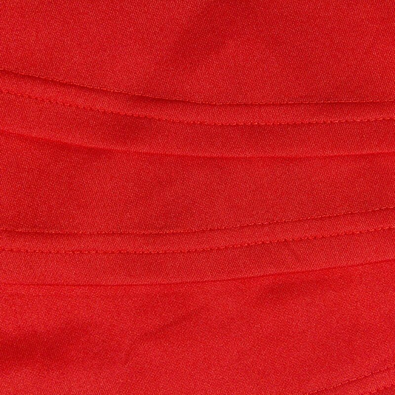 Afrykańskie kobiety czerwone długie falbany bluzka nieregularne wysokie niskie panie moda lato popy i bluzki Falbala asymetryczna 2020 kobiet