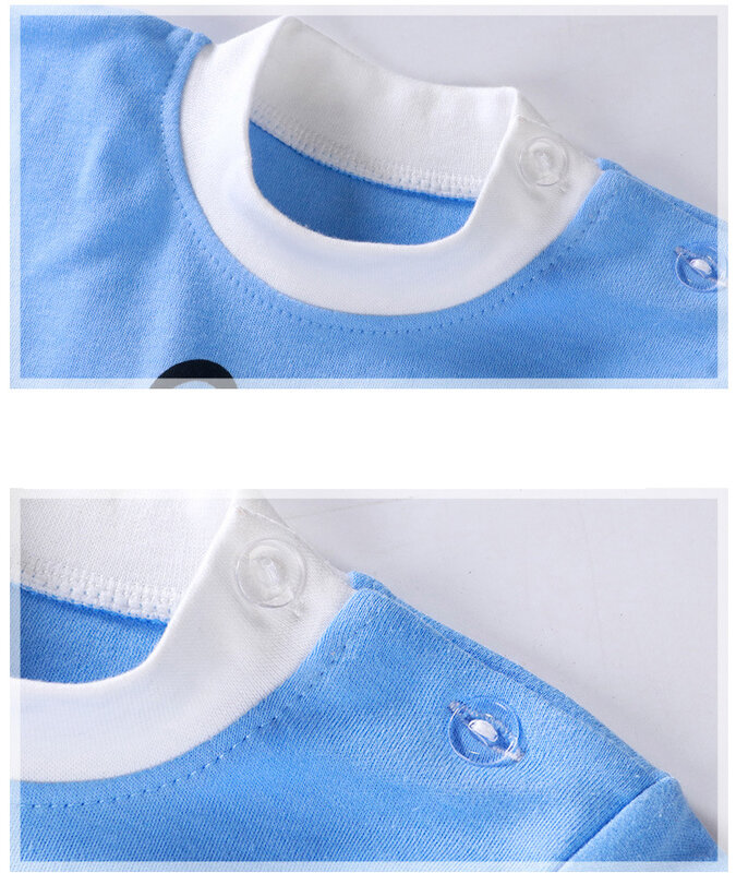 Conjunto de pijamas de algodão para bebês, 2 peças, camiseta e calça de manga comprida, outono 2021