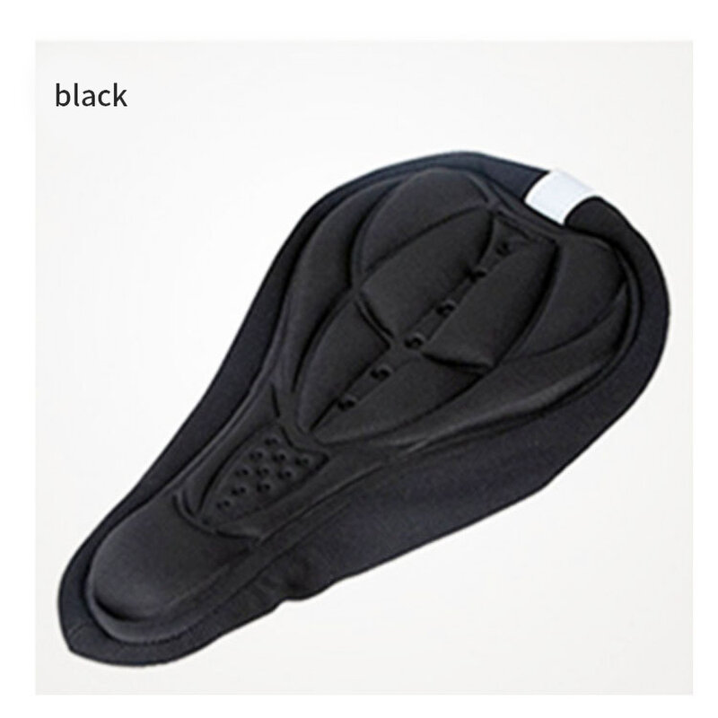 3D Gel Pad Cushion Cover Embossed Sponge Cycling Saddle Thickened Comfort Ultra Soft Silicone Bicycle Saddle Seat 4 Color