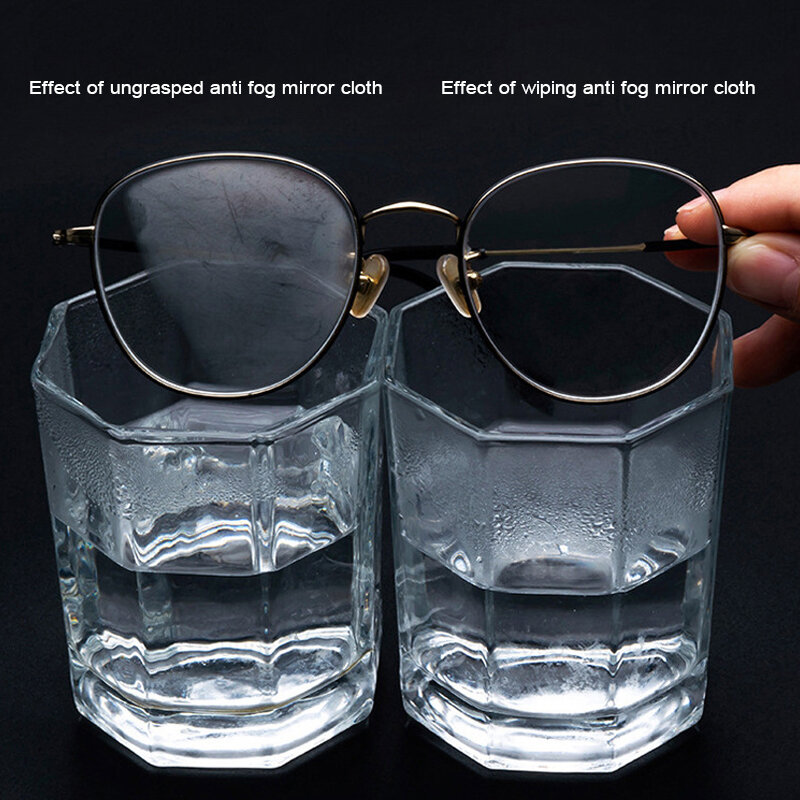 العالمي الرجال النساء مكافحة الضباب مسح قابلة لإعادة الاستخدام قطعة من القماش للنظارات السباحة الدراجات نظارات للجنسين نظارات عدسة القماش