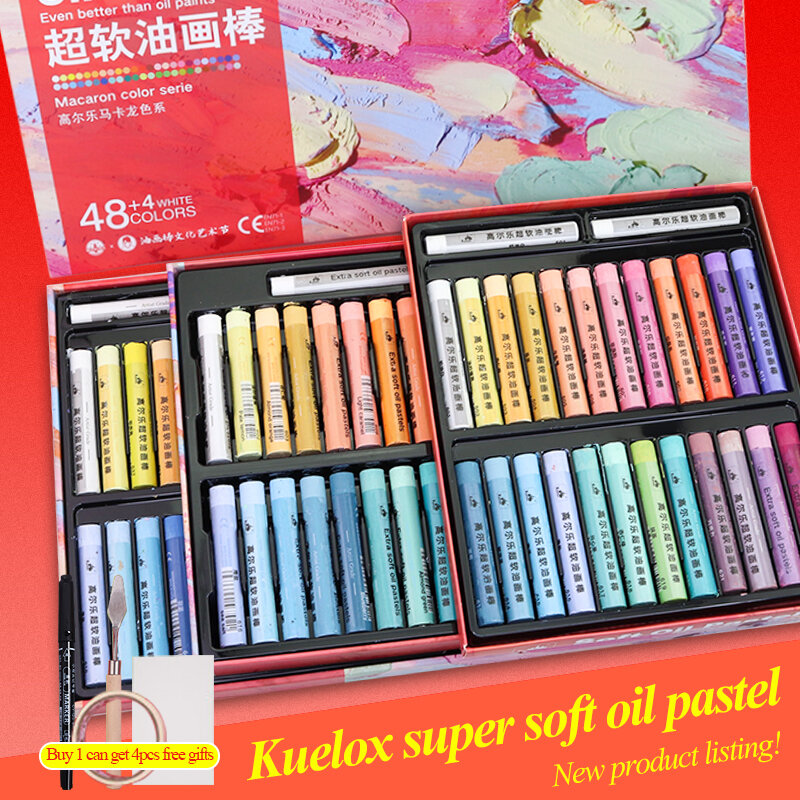 Kuelox Macaron Super Zachte Olie Pastel Professionele Schilderen Zware Kleur Oliepastel Voor Gift Art School Briefpapier Leveringen Krijt