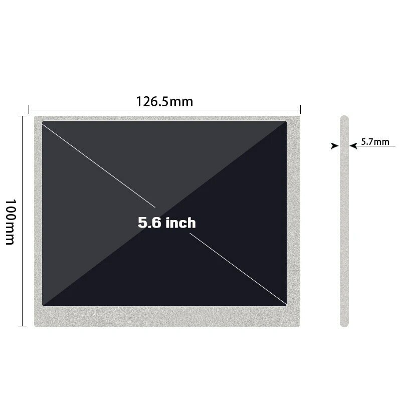 بيع مباشر واجهة RGB شاشة LCD مقاس 5.6 بوصة AT056TN53 V.1 ، دقة 640*480 درجة سطوع 350 على النقيض 500:1