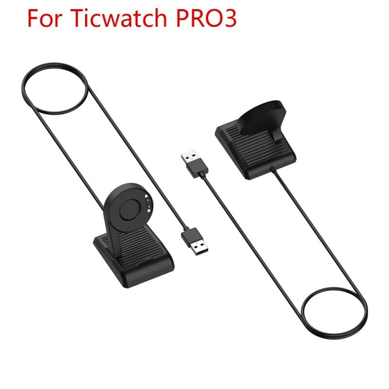 Cable cargador USB de 1m, línea de carga magnética para TicWatch Pro3, Cable de carga rápida para reloj inteligente, accesorios para Tic Watc