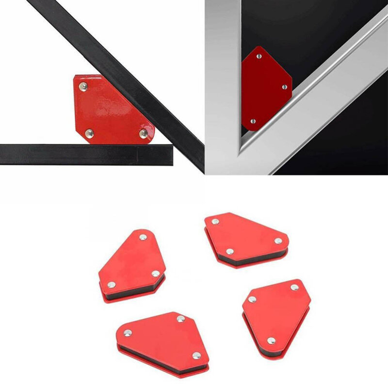 4 pezzi magnete per saldatura 9lbs capacità 45 °/90 °/135 ° supporto per saldatura magnetica senza interruttore angoli di saldatura supporto magnetico per magnete per saldatura