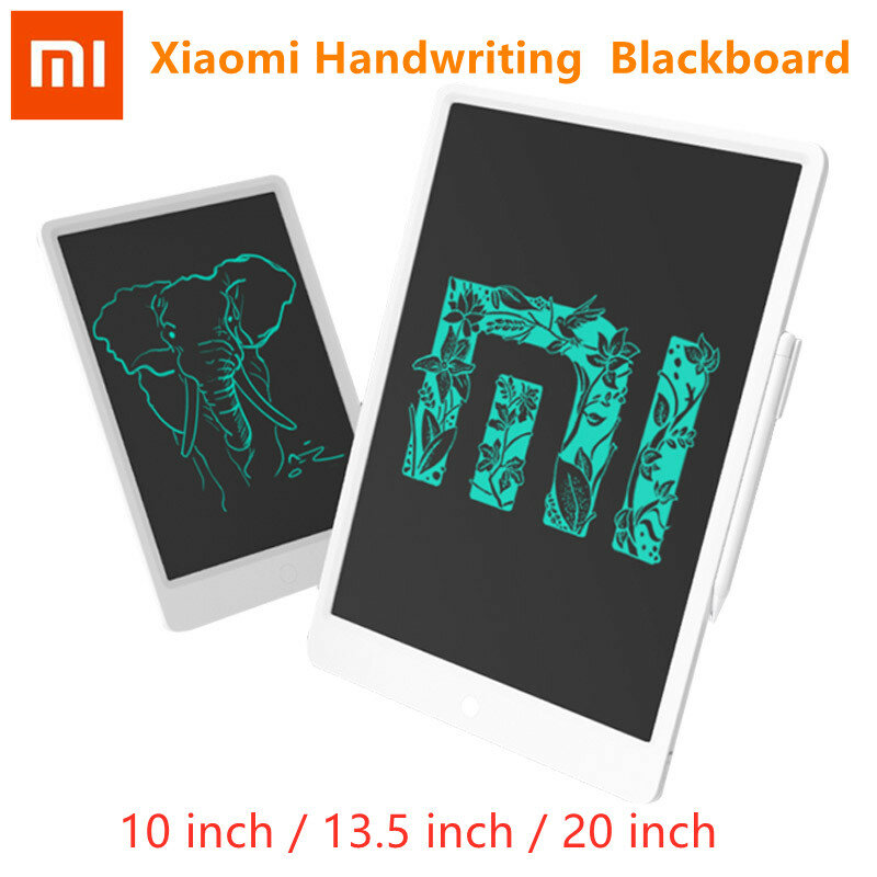 Tablet Tulis Papan Tulis LCD Xiaomi Mijia Asli dengan Pena 10 /13.5 / 20 Inci Alas Pesan Tulisan Tangan Gambar Digital