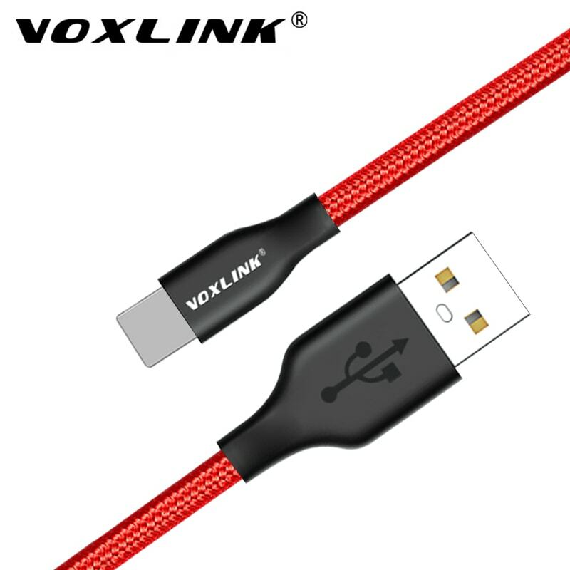 Cavo USB VOXLINK intrecciato in Nylon per iphone X XS XR cavo USB per sincronizzazione dati di ricarica rapida per iphone xs max 8 8Plus 7 6 6s ipad mini