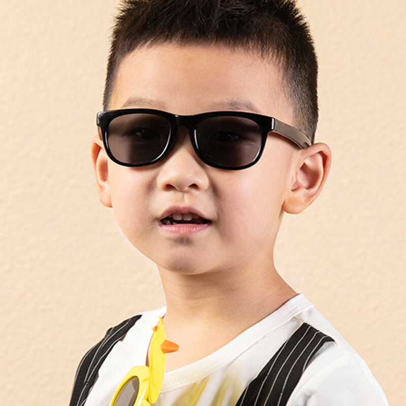 1 Buah Kacamata Hitam Merek Bayi Kacamata Bingkai UV400 Anak-anak Balita Populer Kacamata Liburan Pantai Musim Panas Anak Perempuan Lucu Luar Ruangan Baru