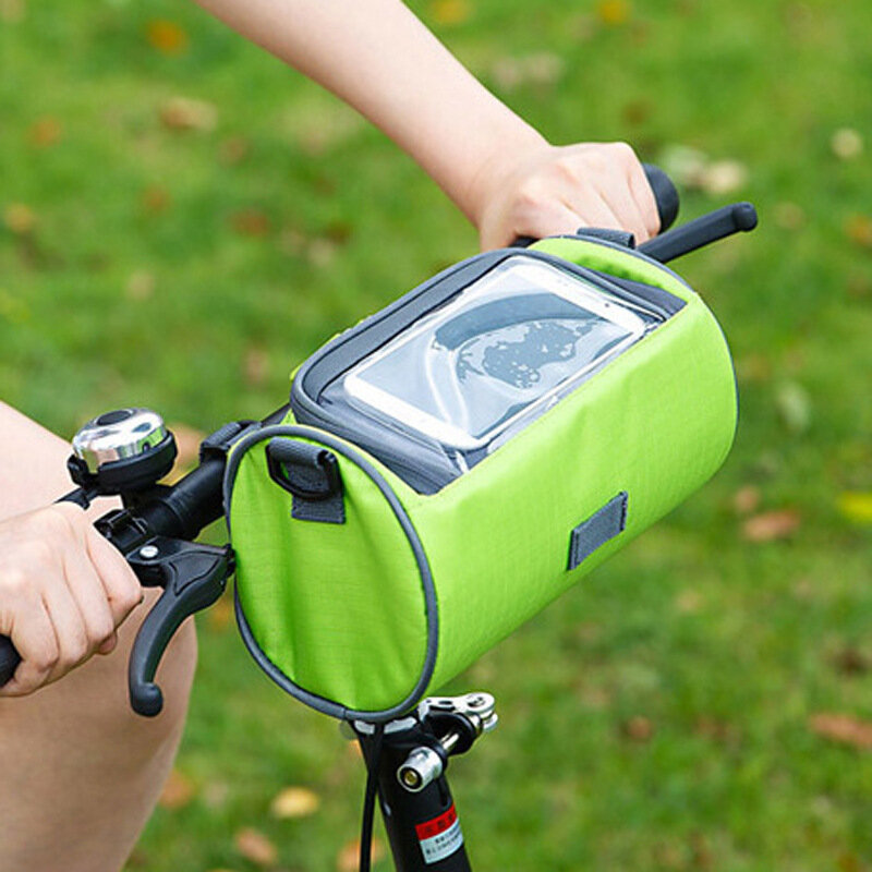 วัสดุผ้า Oxford ซิปสีทึบกีฬากลางแจ้งขี่กระเป๋าจักรยาน Visual เก็บกระเป๋า