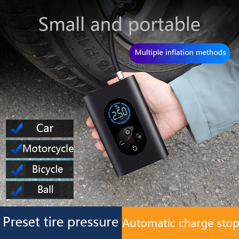 車のタイヤ用のポータブルエアコンプレッサー,オートバイのタイヤ用のインフレーションポンプ
