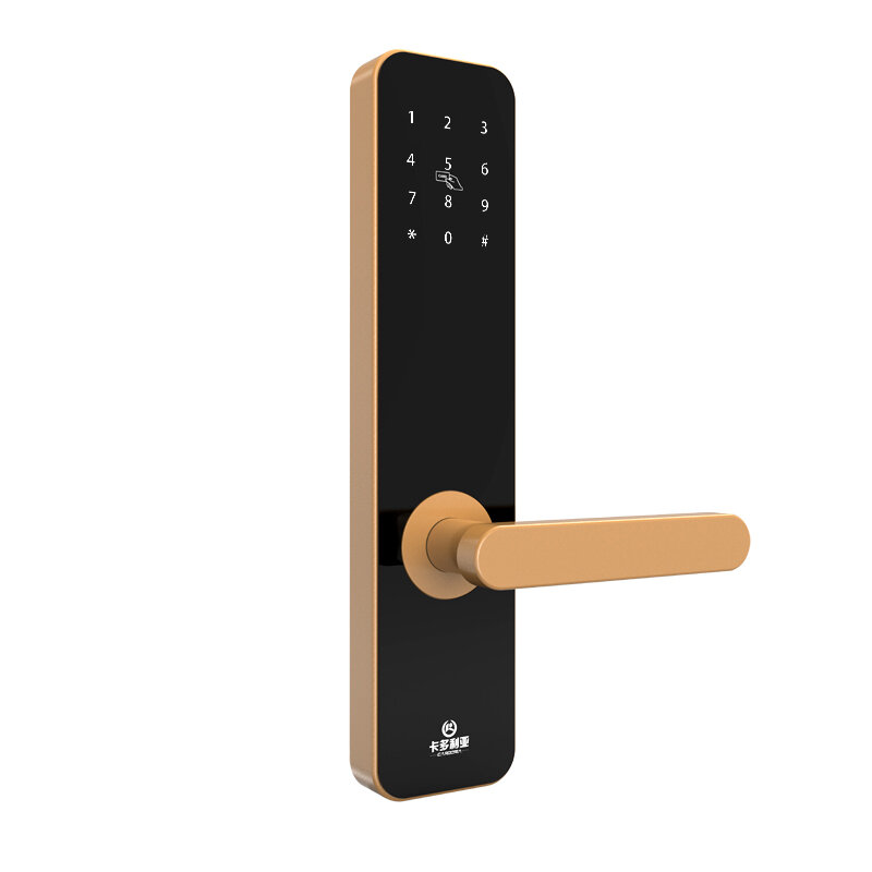 Cerradura de puerta inteligente con huella dactilar, llave eléctrica para gestión de hoteles, tarjeta IC para invitados, apartamento, Bluetooth, contraseña, oficina, habitación y escuela