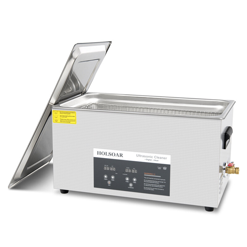Ultrasone Reiniger 22L 480W Met Verwarming Timer En Mand Voor Wassen Sieraden Messing