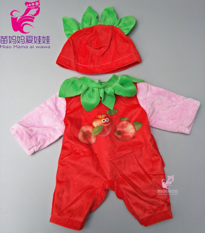 Vêtements de qualité pour poupées de bébé 18 pouces, combinaison avec chapeau pour filles
