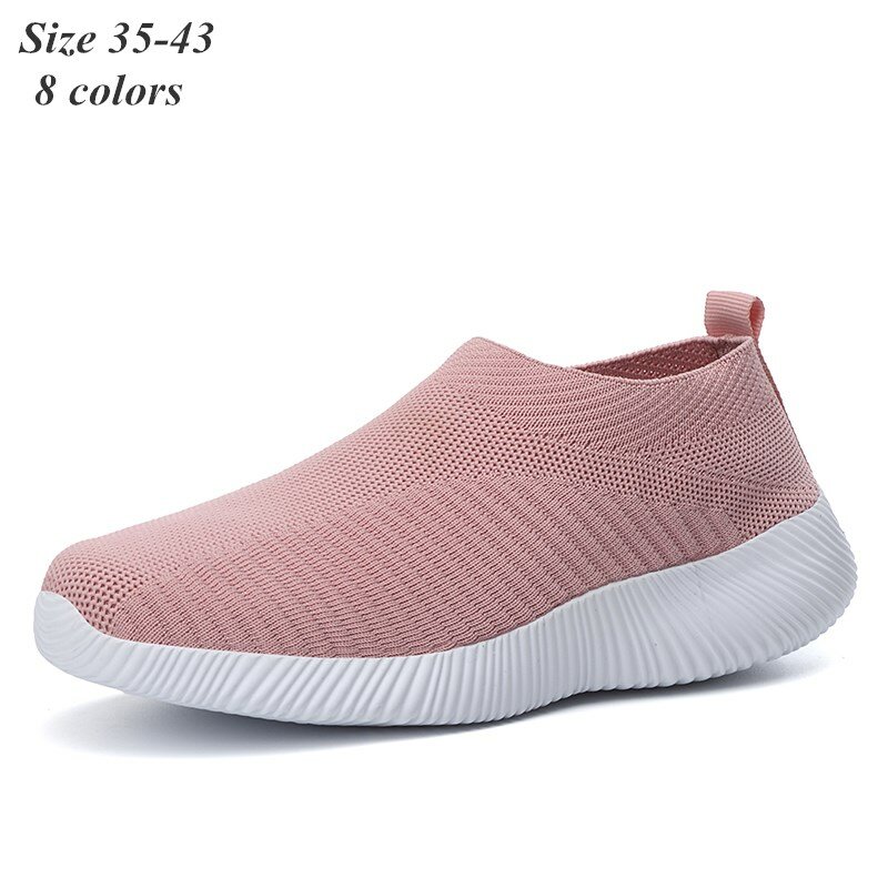 Special Offer Women Vulcanized Shoes High Quality Women Sneakers Slip on Flats Shoes Women Loafers Plus Size 35-43 Walking Flat