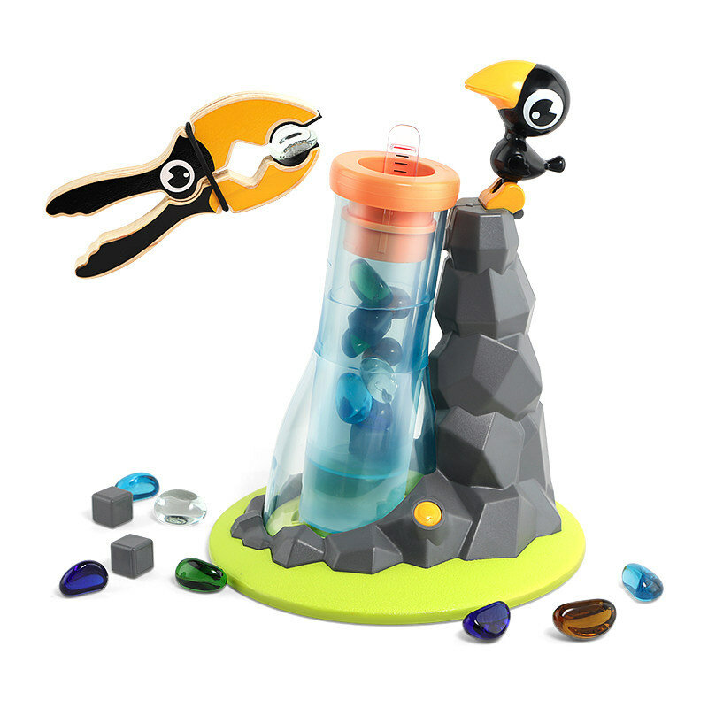 Crow drinking water clip music 3-6 board game childrens educational thinking early education parent-child intelligence brain toy