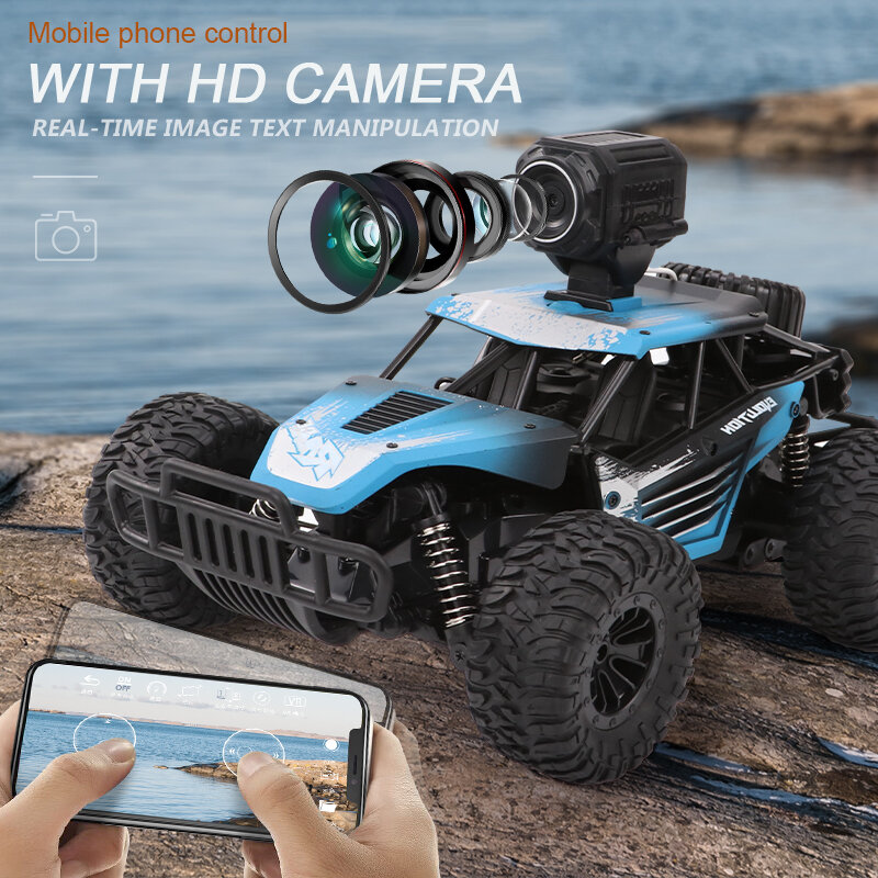 2020 جديد 1:12 RC سيارة 2.4GHz 4WD مع HD كاميرا سيارات عربة صغيرة قلابة للطرق الوعرة لعبة عالية السرعة تسلق RC سيارة في الوقت الحقيقي نقل اللعب