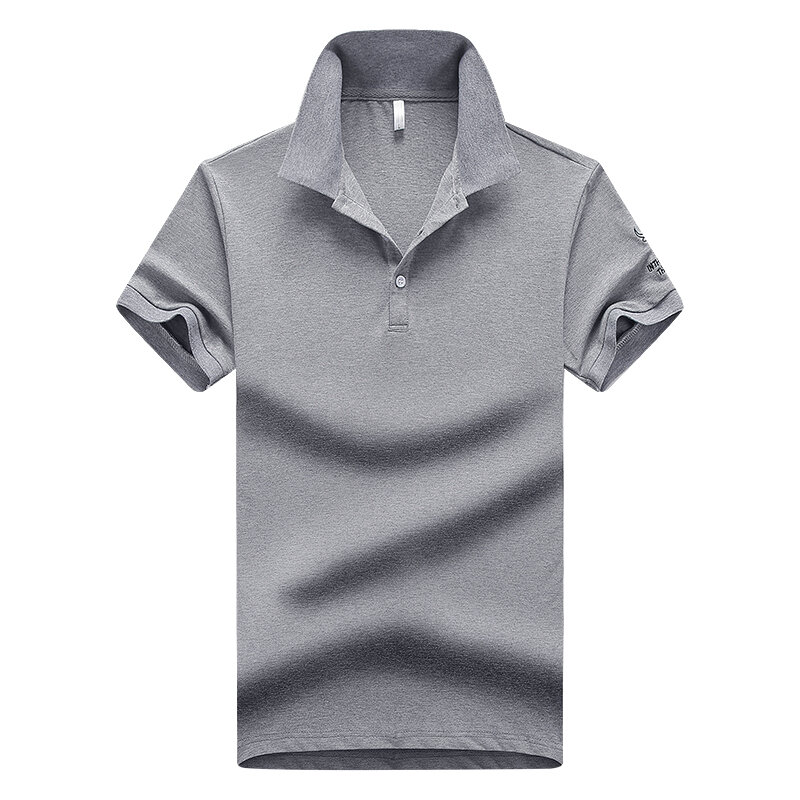 Camiseta polo masculina casual, esportiva, manga curta, confortável, respirável, camisa masculina bordada, camiseta de marca homme polos