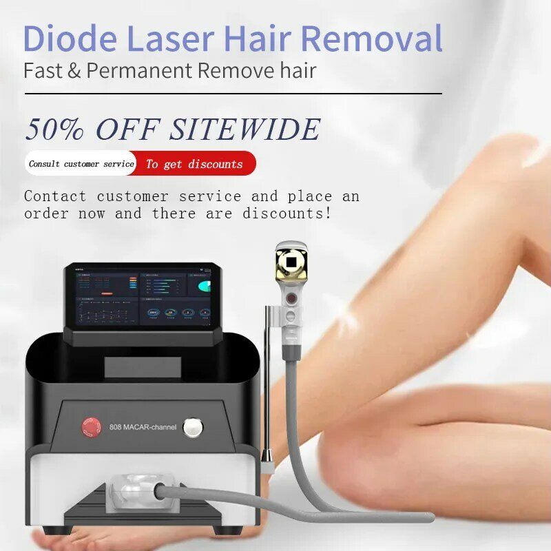 808nm Triple Wavelengths Diode Laser Hair Removal Machine Dropshipping Strong Power For Permanent Hair Removal
