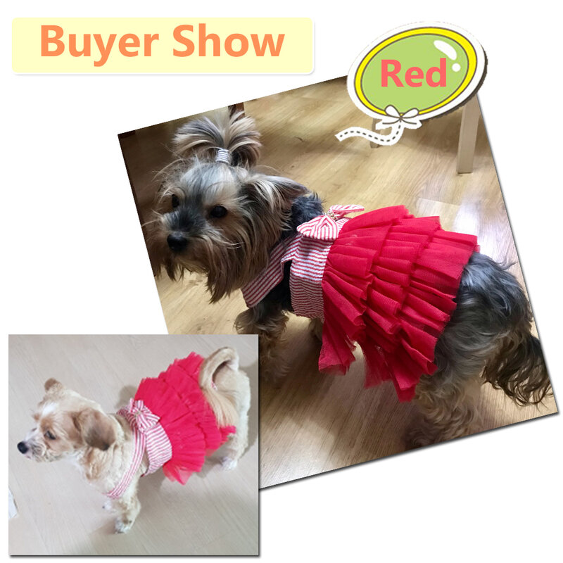 Dog Summer Dress Pet Cat New Year Party Dress Chihuahua Girl Wedding Jean Dress Skirt Puppy Go Out Clothes for Small Medium Dogs
