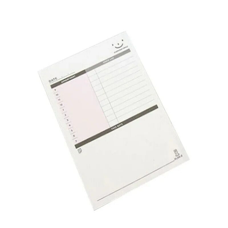 1 قطعة = 60 ورقة بسيطة دفتر يمكن المسيل للدموع مكتب لائحة خطة العمل مذكرة سطح المكتب ملاحظة كتاب المتوسطة